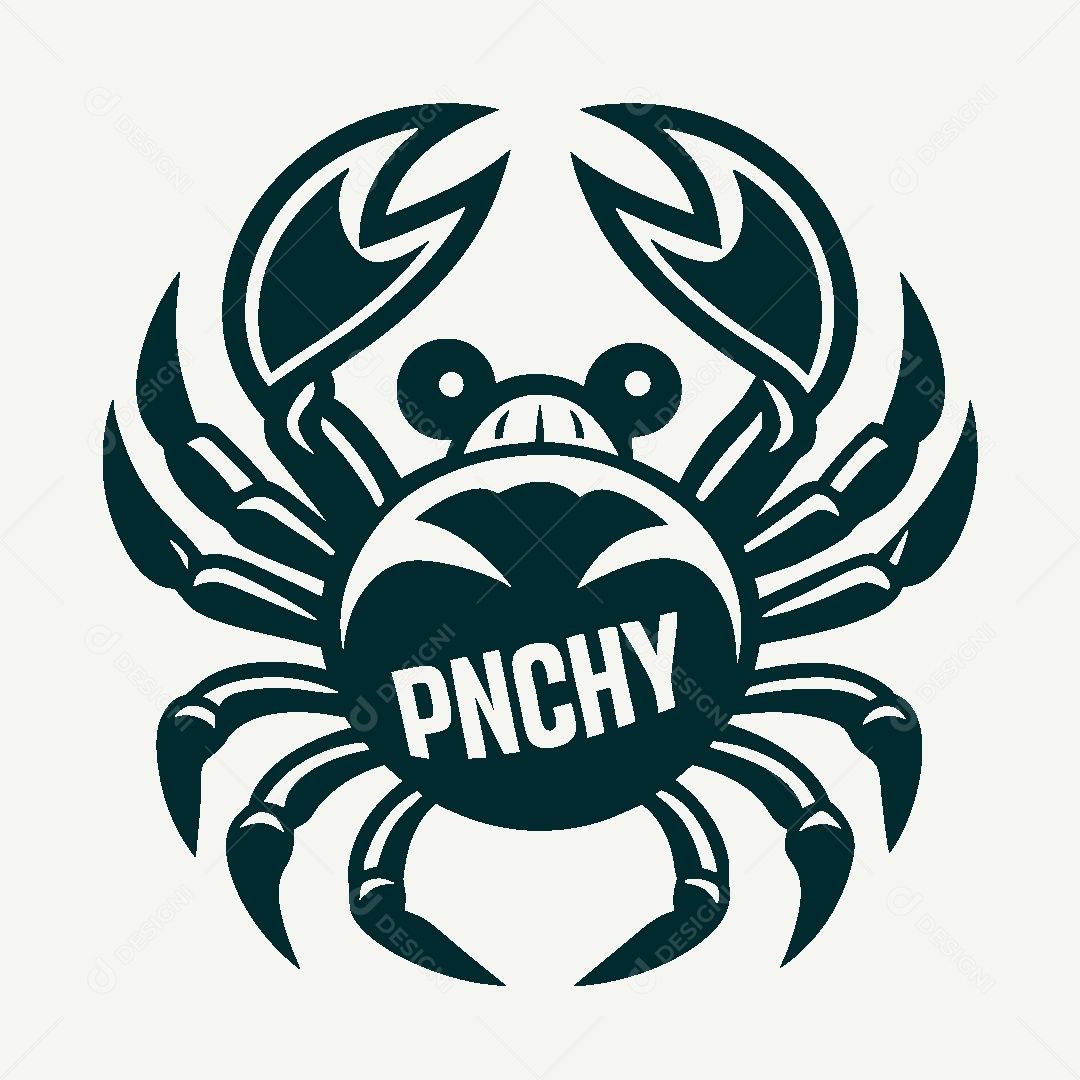 Modelo de Logo de Caranguejo Vetor EPS