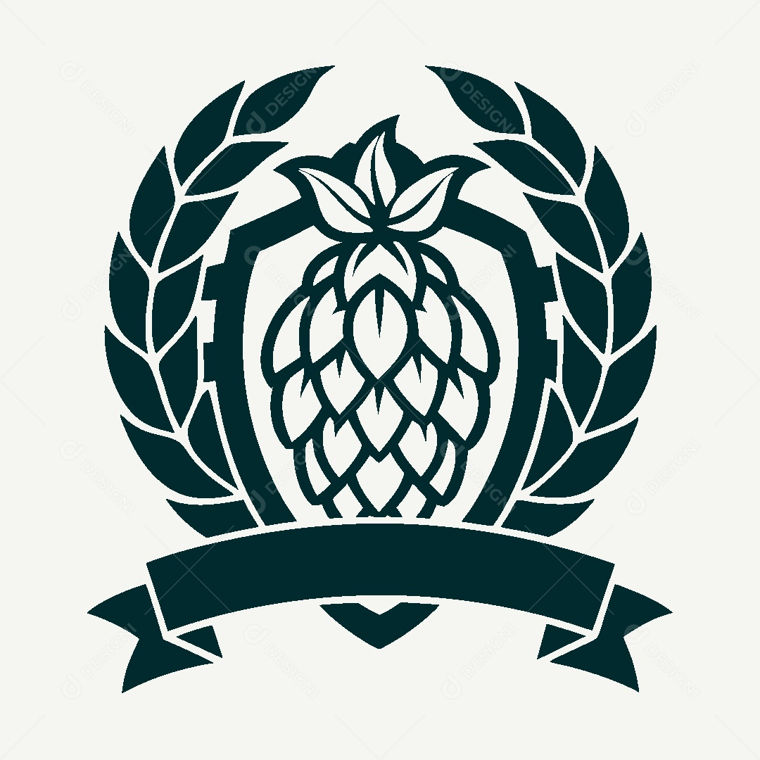 Modelo de Logo de Cerveja Artesanal Vetor EPS