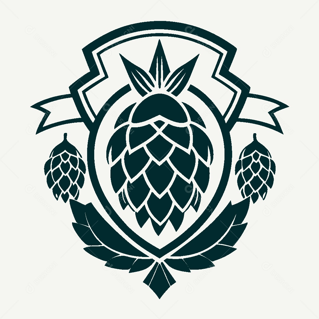 Modelo de Logo de Cerveja Artesanal Vetor EPS