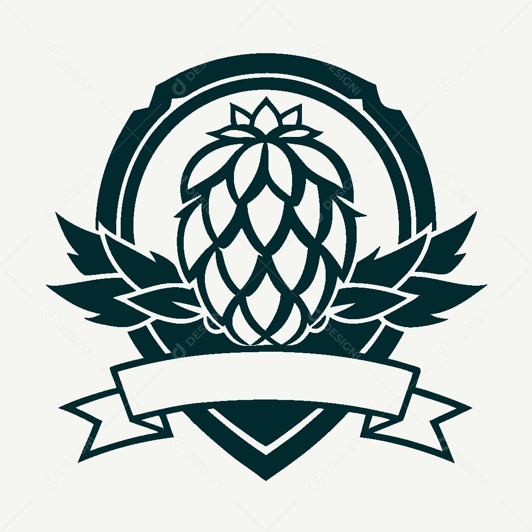 Modelo de Logo de Cerveja Artesanal Vetor EPS