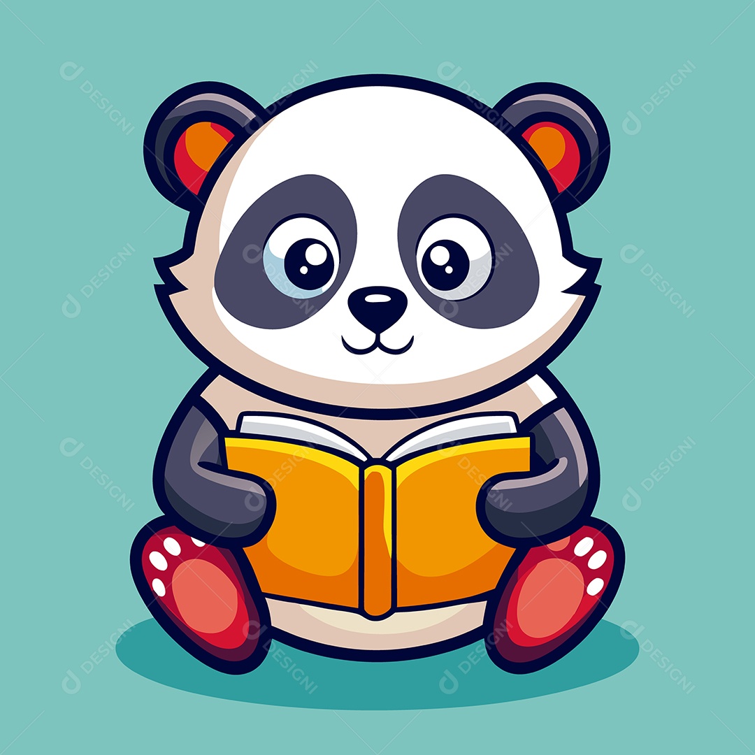 Urso Panda Personagem Ilustração Vetor EPS