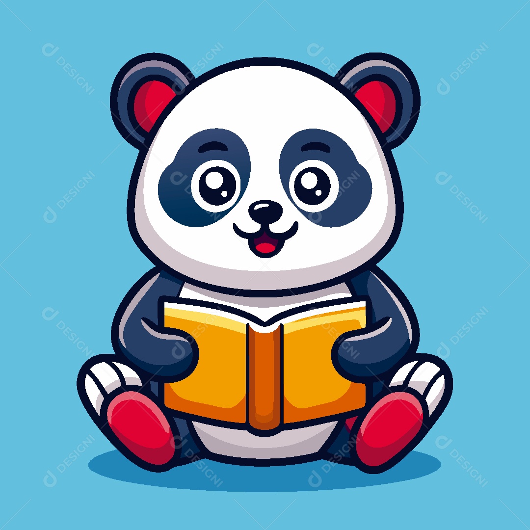 Urso Panda Personagem Ilustração Vetor EPS