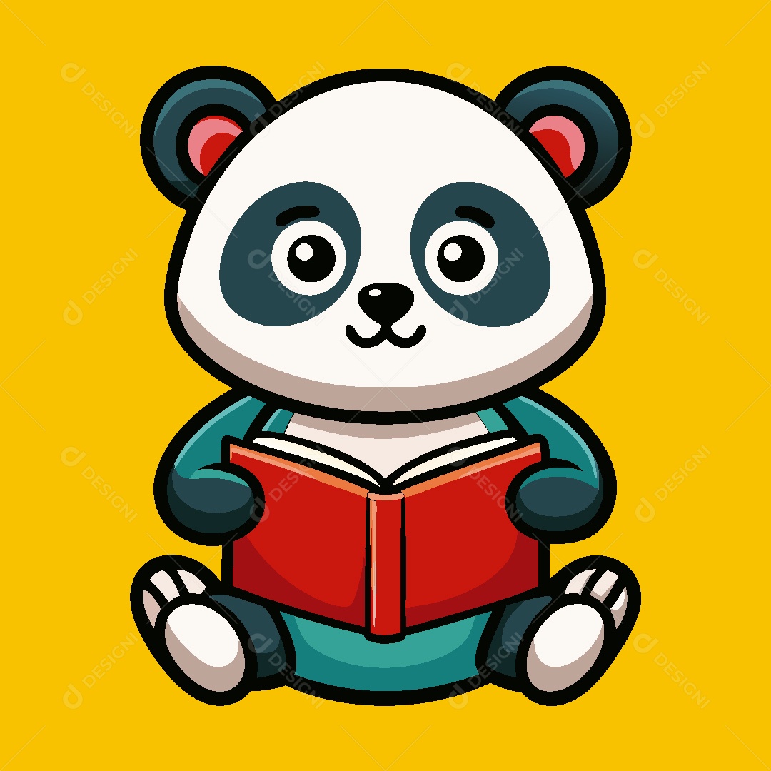 Urso Panda Personagem Ilustração Vetor EPS