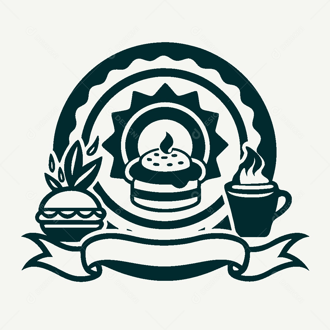 Modelo de Logo de Cafeteria Vetor EPS