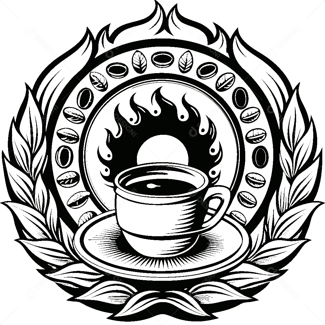 Modelo de Logo de Cafeteria Vetor EPS