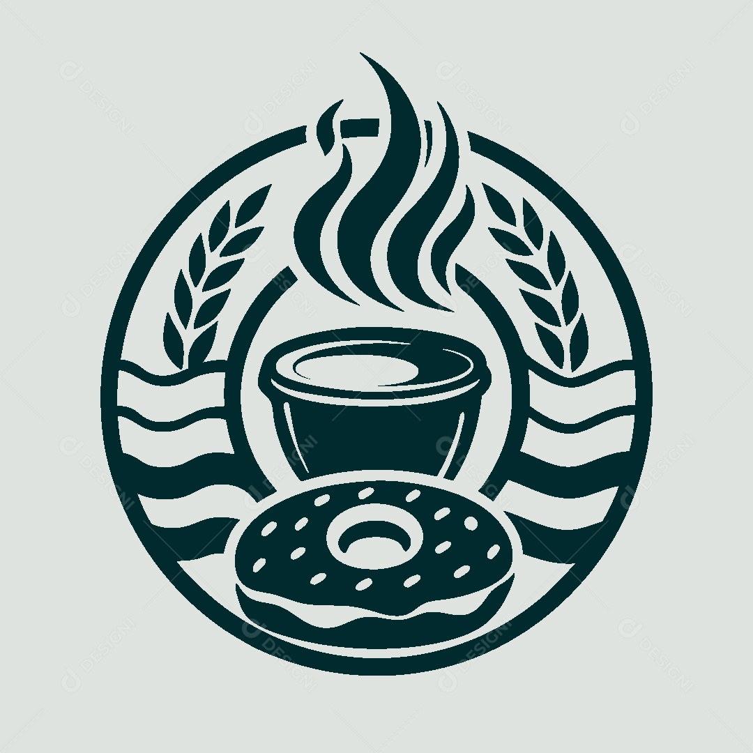 Modelo de Logo de Cafeteria Vetor EPS