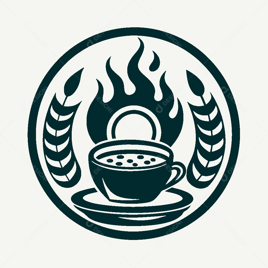 Modelo de Logo de Cafeteria Vetor EPS