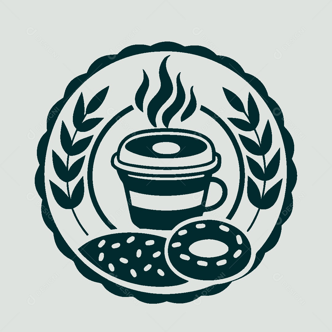 Modelo de Logo de Cafeteria Vetor EPS