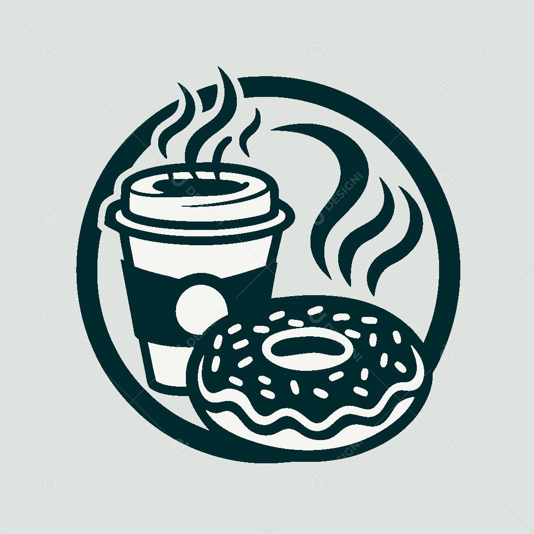 Modelo de Logo de Cafeteria Vetor EPS