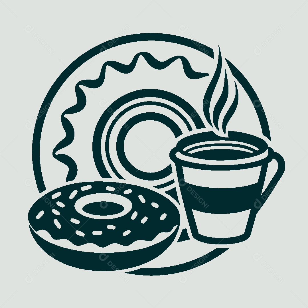 Modelo de Logo de Cafeteria Vetor EPS