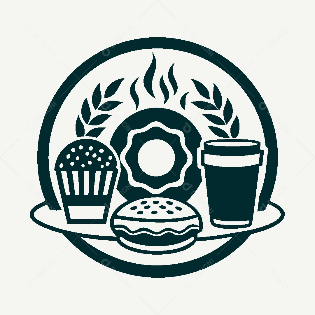 Modelo de Logo de Cafeteria Vetor EPS