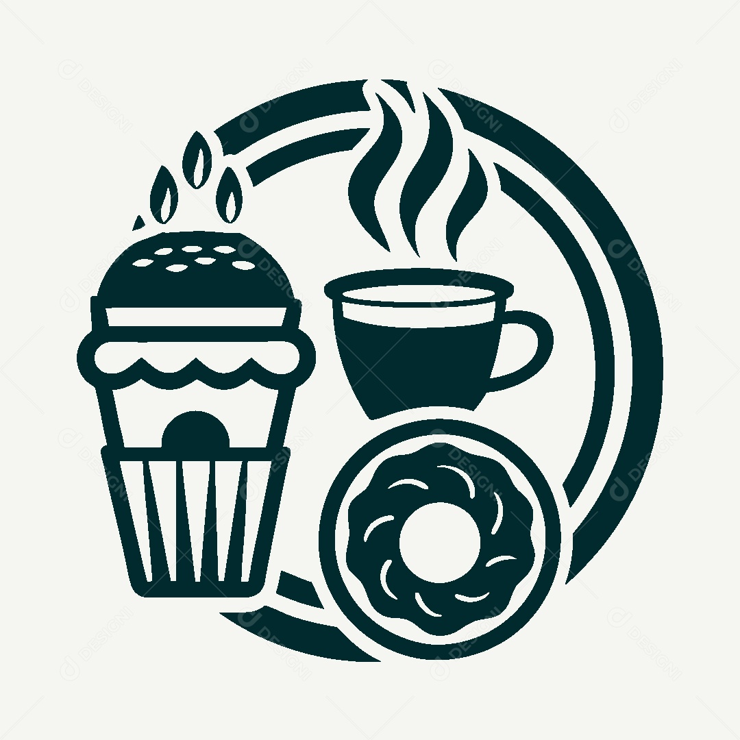 Modelo de Logo de Cafeteria Vetor EPS