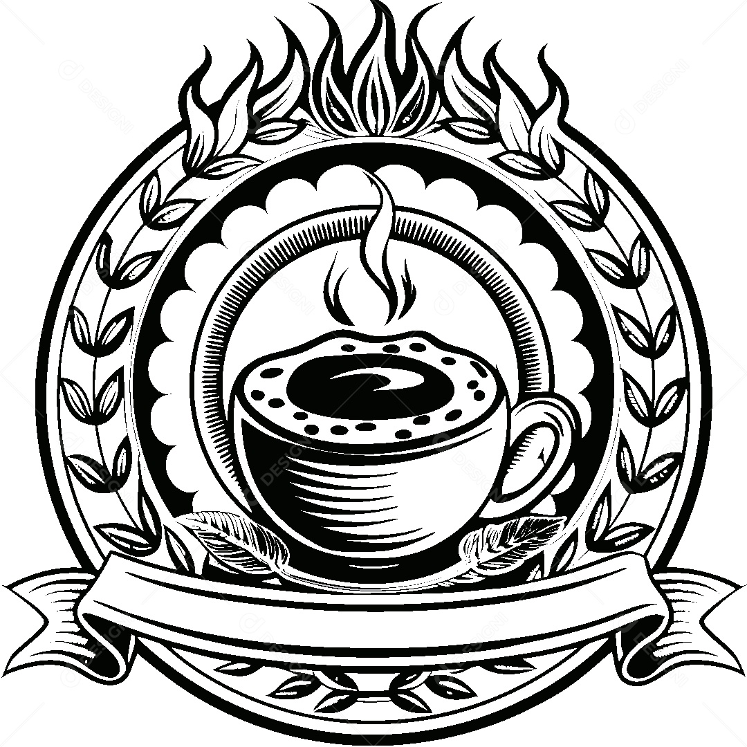 Modelo de Logo de Cafeteria Vetor EPS