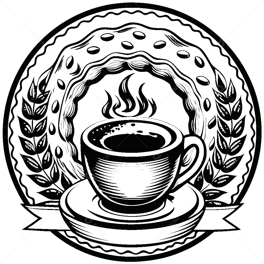 Modelo de Logo de Cafeteria Vetor EPS