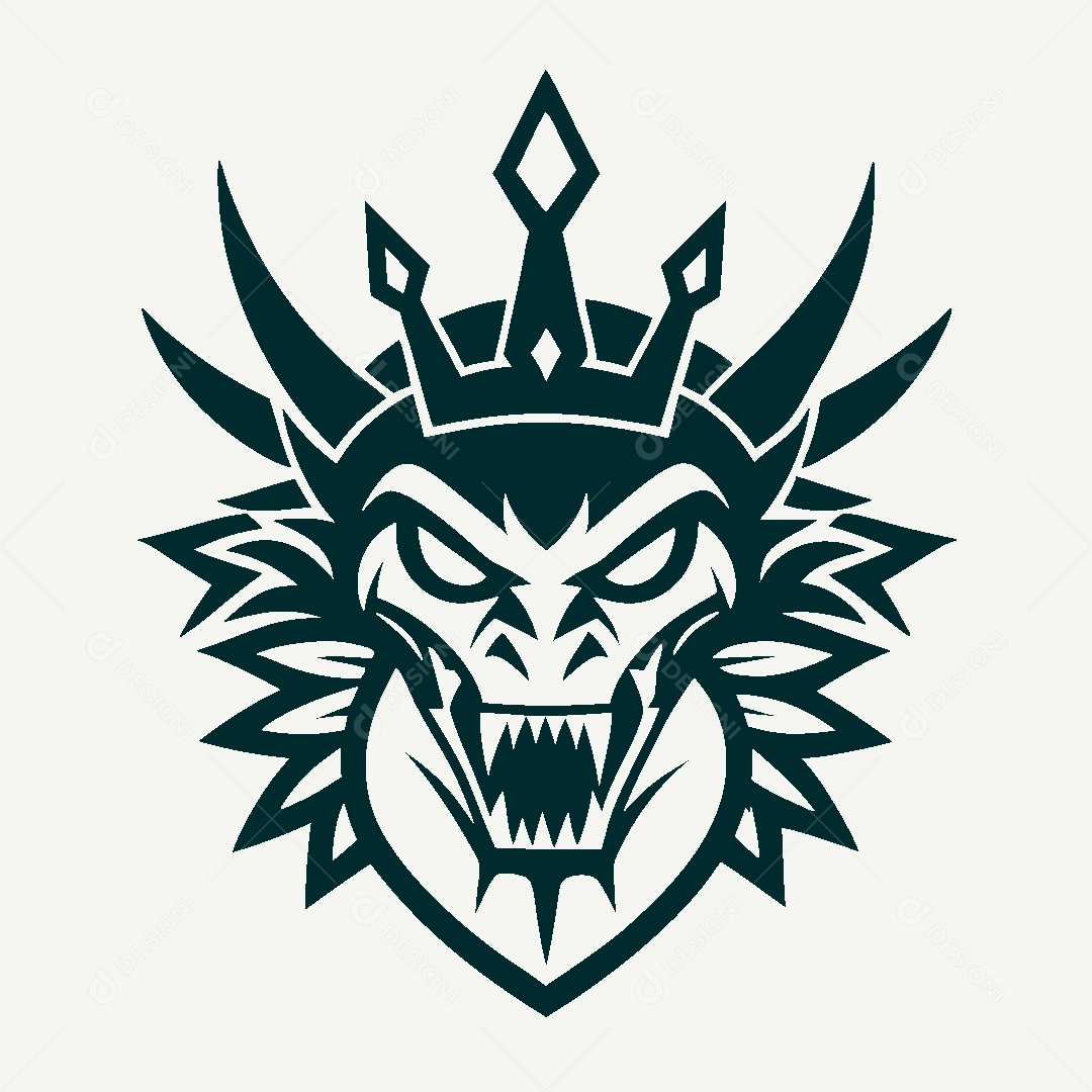 Modelo de Logo de Dragão Vetor EPS