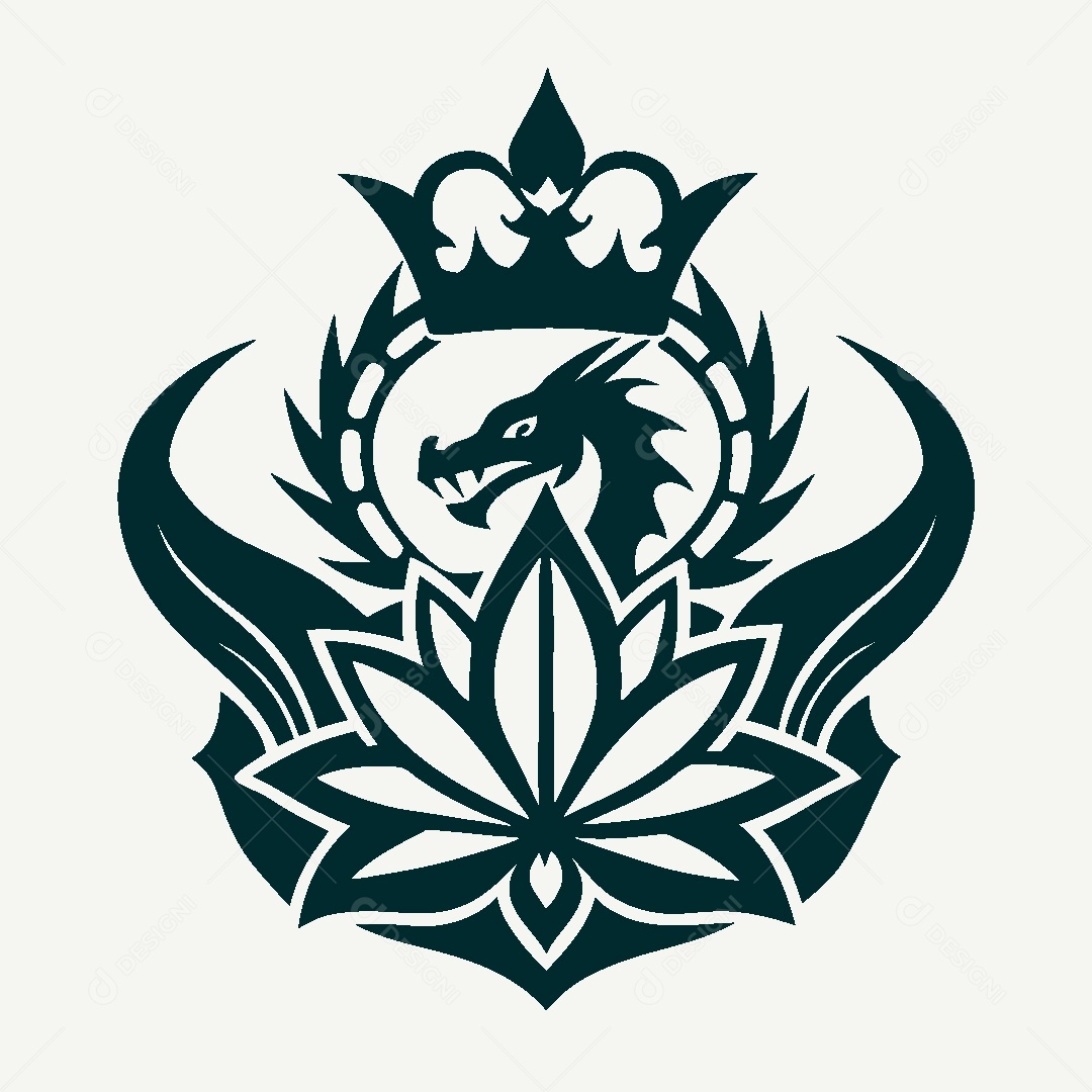 Modelo de Logo de Dragão Vetor EPS