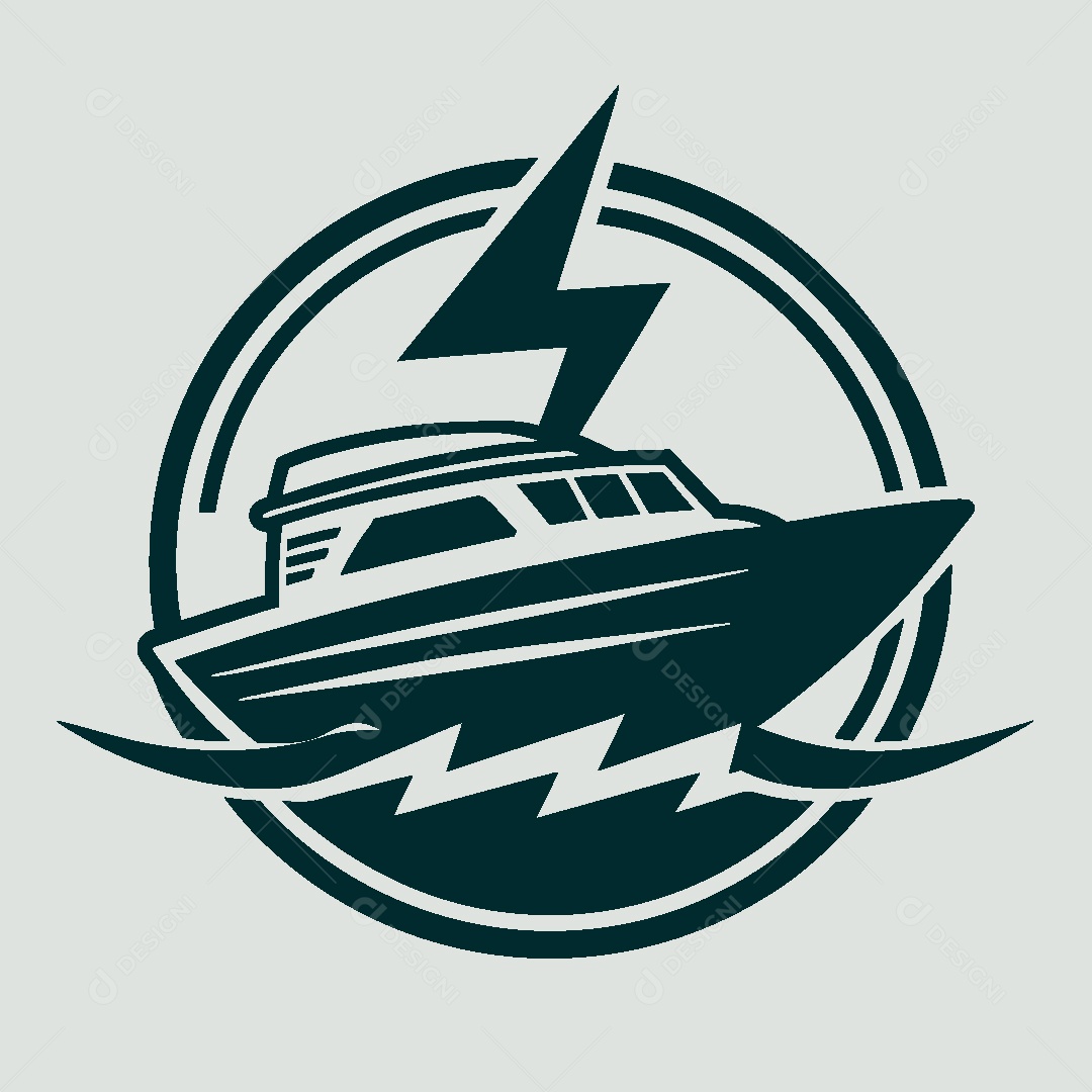 Modelo de Logo de Navio Vetor EPS