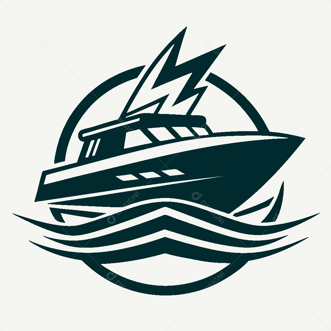 Modelo de Logo de Navio Vetor EPS