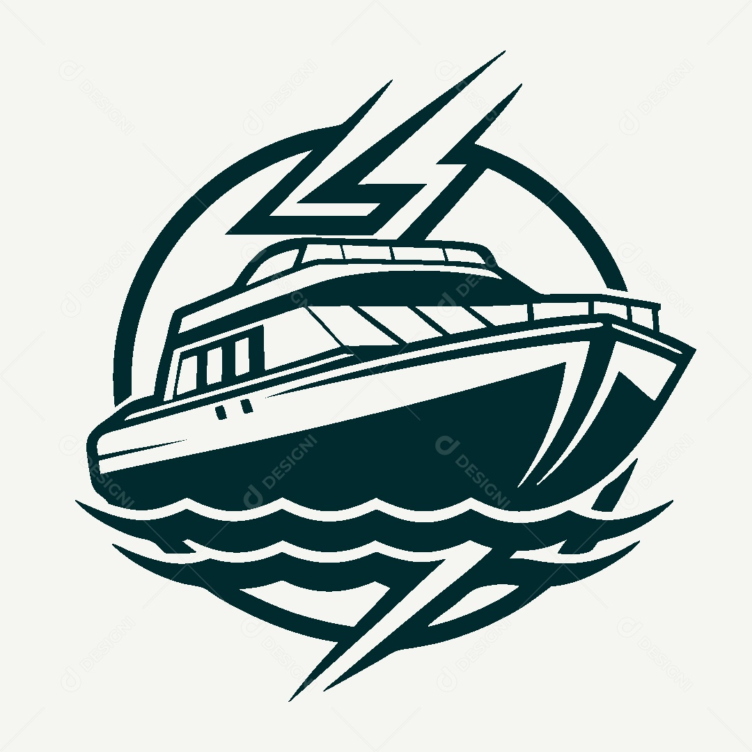 Modelo de Logo de Navio Vetor EPS