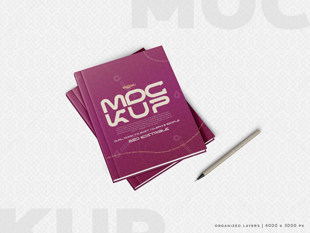 Mockup Papelaria PSD Editável