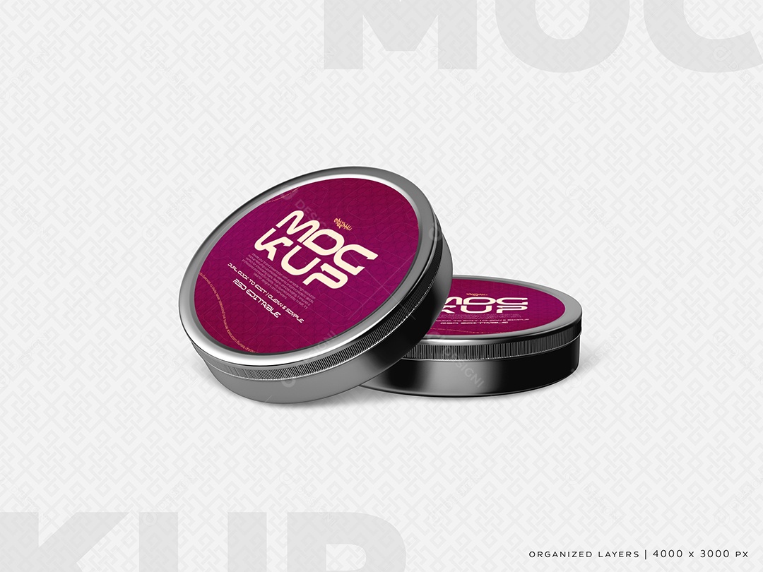 Mockup Pote Creme Cosmético PSD Editável
