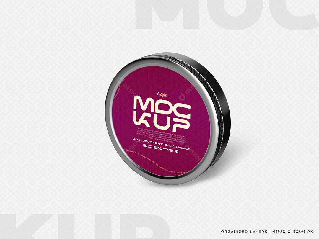 Mockup Pote Creme Cosmético PSD Editável