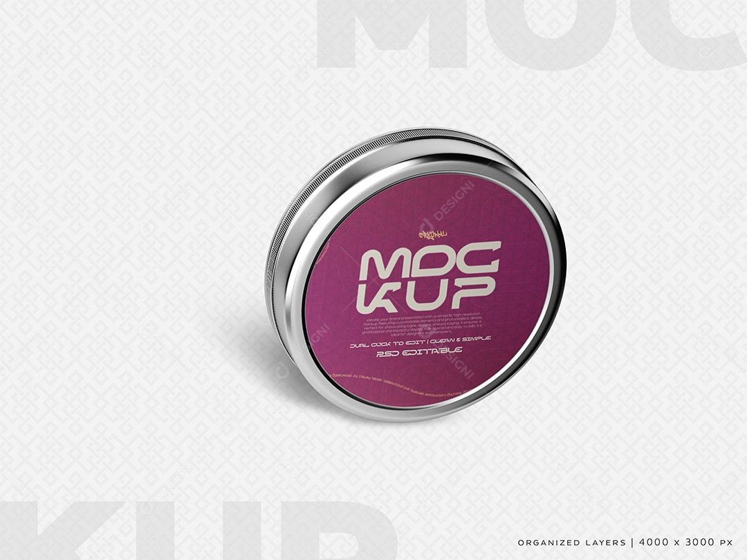 Mockup Pote Creme Cosmético PSD Editável
