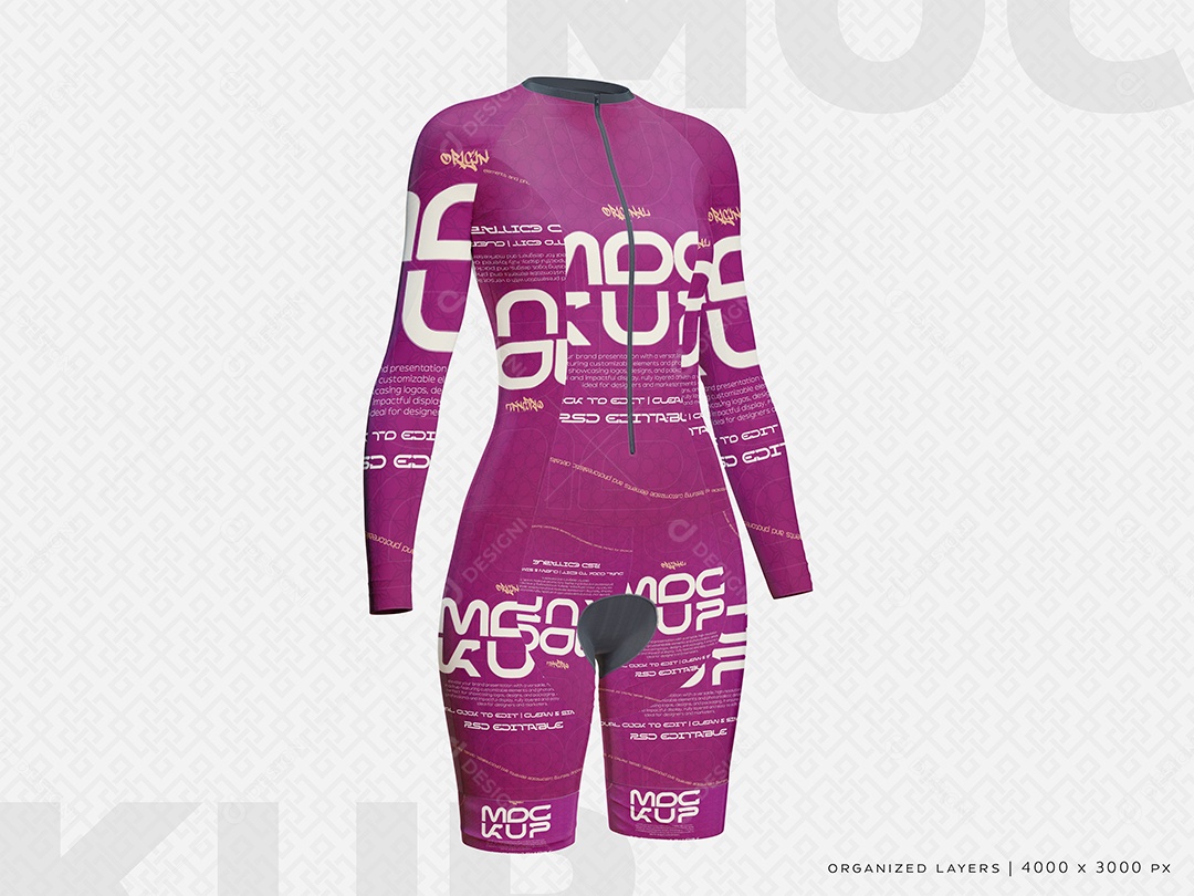 Mockup Kit Roupa De Academia Feminina PSD Editável