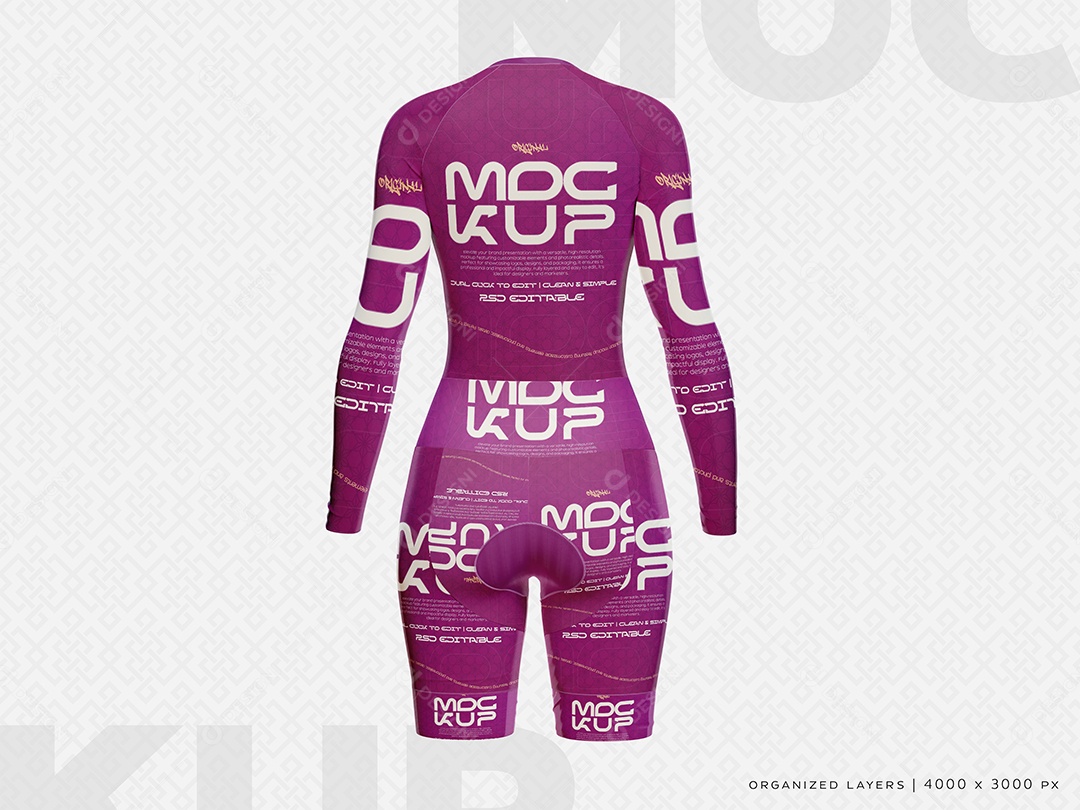 Mockup Kit Roupa De Academia Feminina PSD Editável