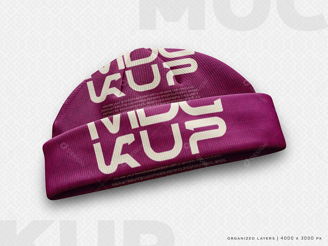 Touca Gorro Mockup PSD Editável