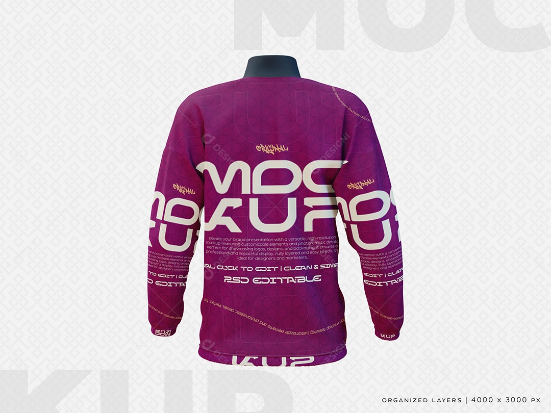 Mockup Jaqueta PSD Editável