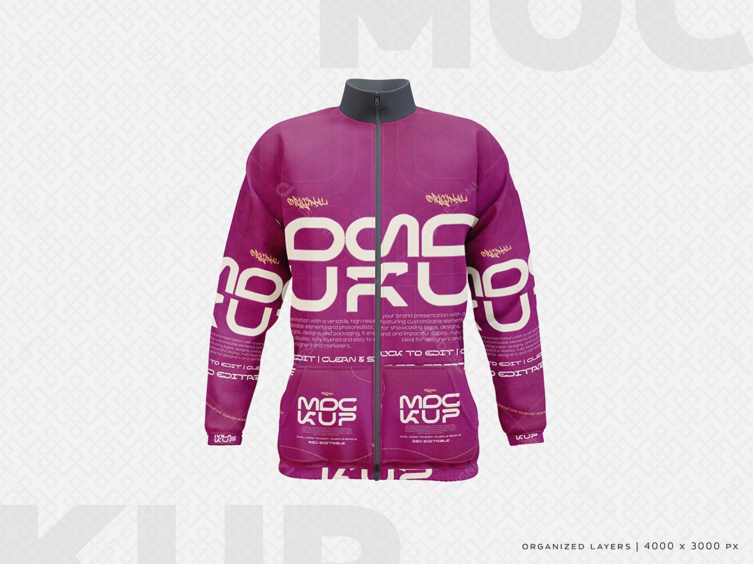 Mockup Jaqueta PSD Editável