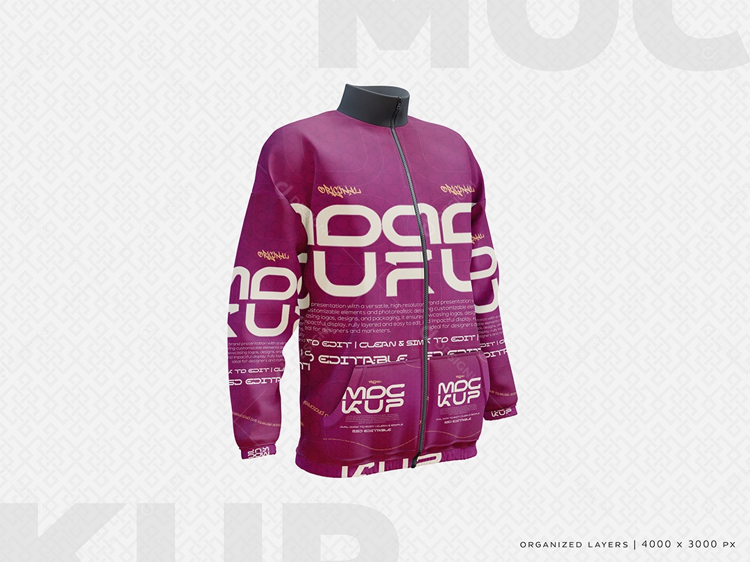 Mockup Jaqueta PSD Editável