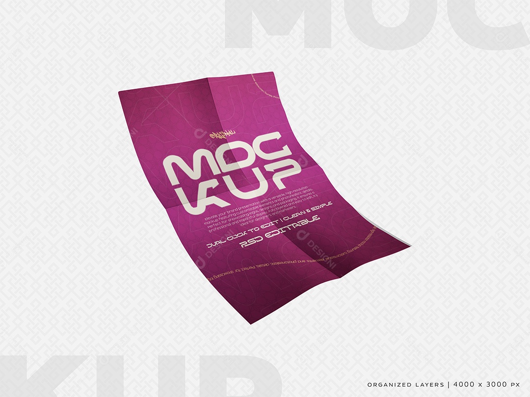 Adesivo Mockup PSD Editável