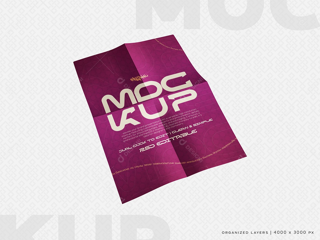 Adesivo Mockup PSD Editável