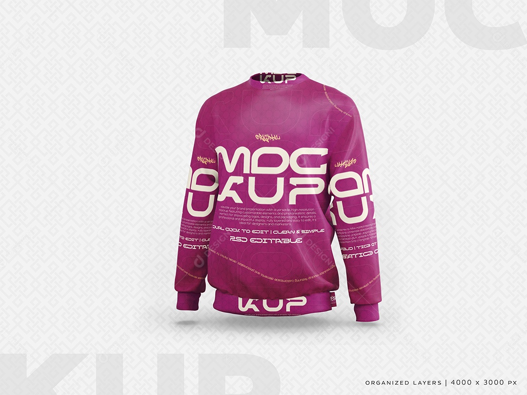 Mockup Moletom PSD Editável