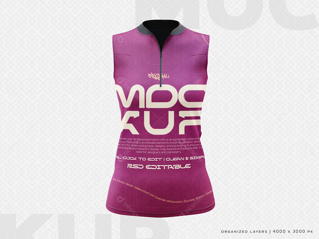 Camisa Gola Polo Mockup PSD Editável