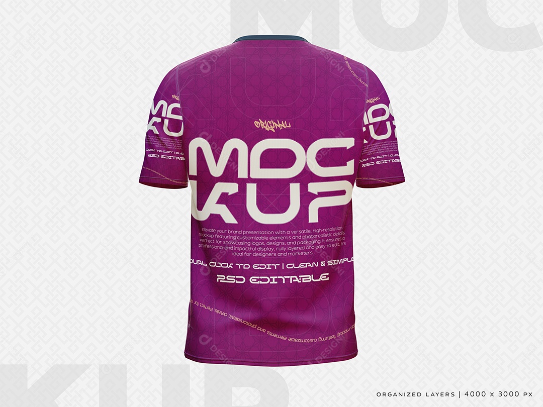 Camisa Gola Polo Mockup PSD Editável