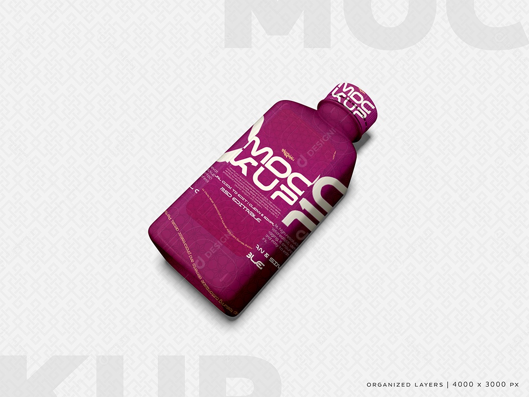 Mockup Garrafa PSD Editável