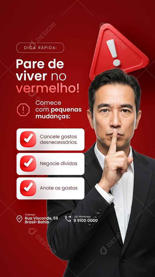 Story Contabilidade Dicas Finanças Dica Rápida Social Media PSD Editável