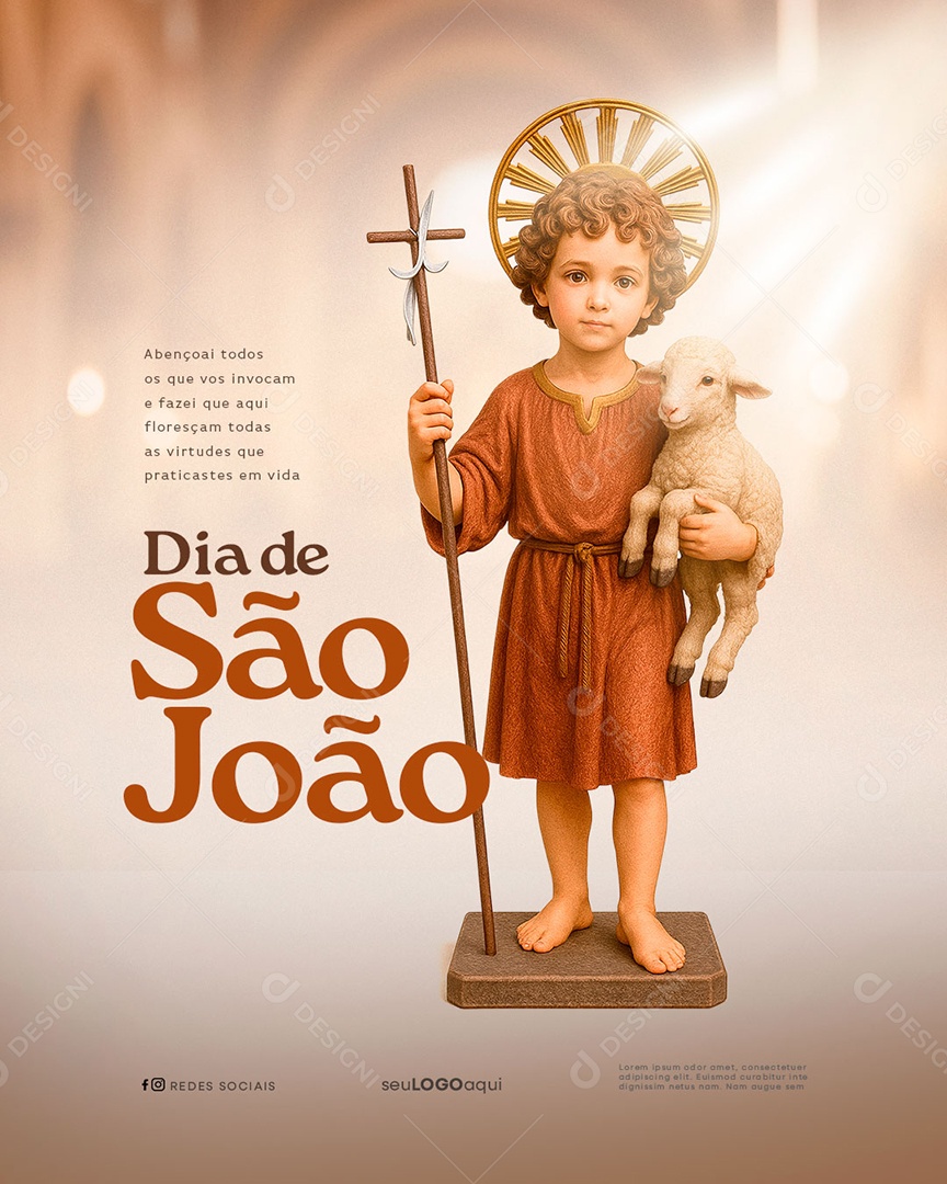 Dia de São João 24 de Junho Social Media PSD Editável