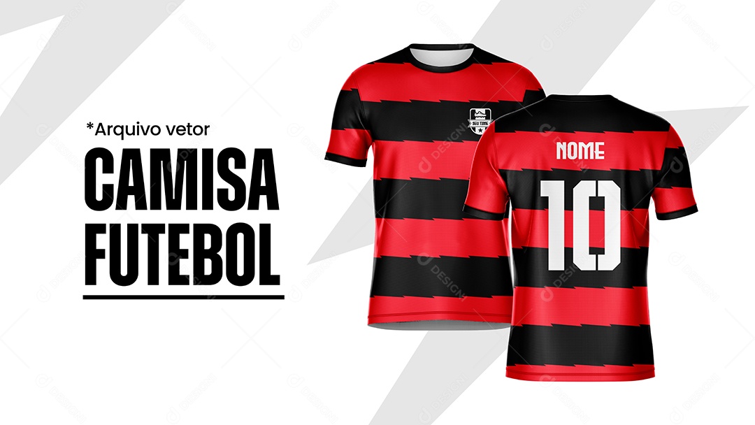 Modelo de Camisa de Futebol EPS + AI
