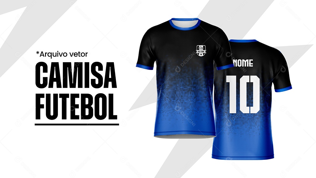 Modelo de Camisa de Futebol EPS + AI