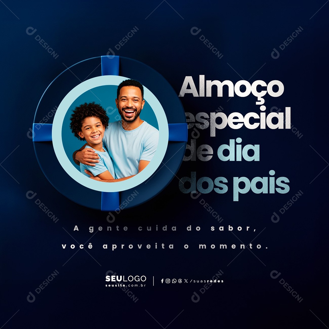 Restaurante Almoço De Pais Social Media PSD Editável
