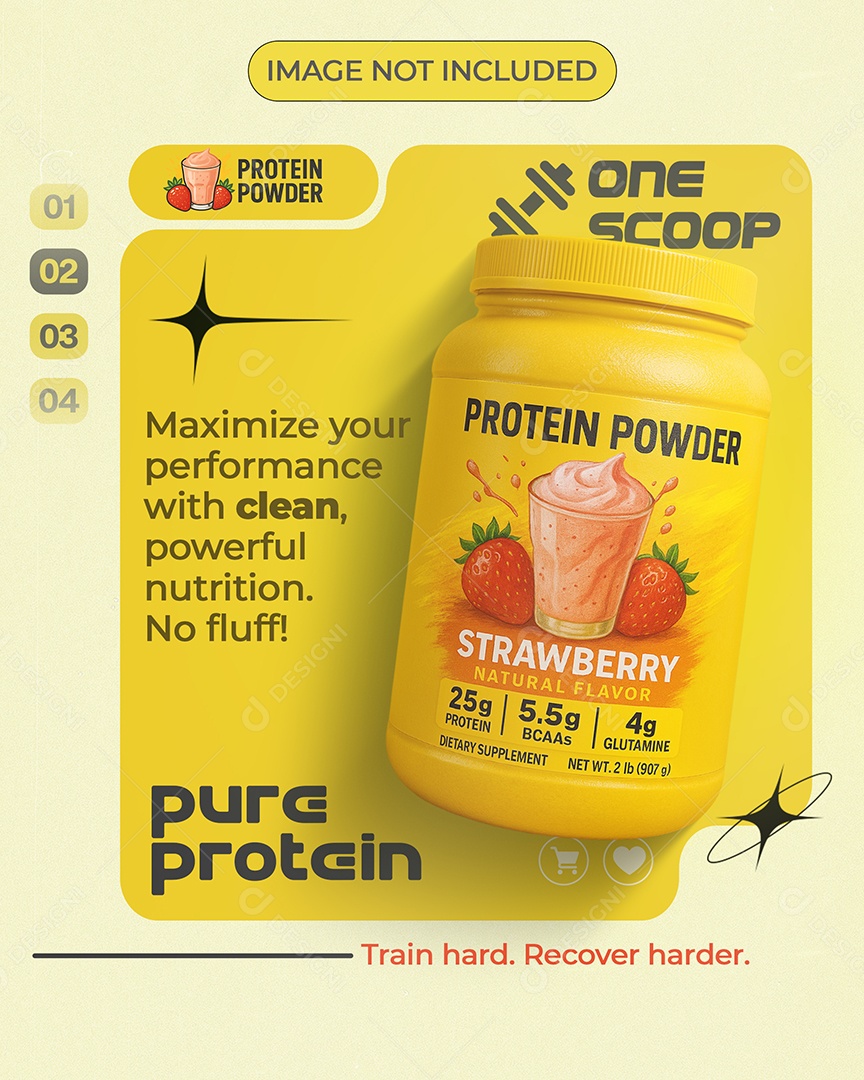 Loja de Suplementos Social Media PSD Editável