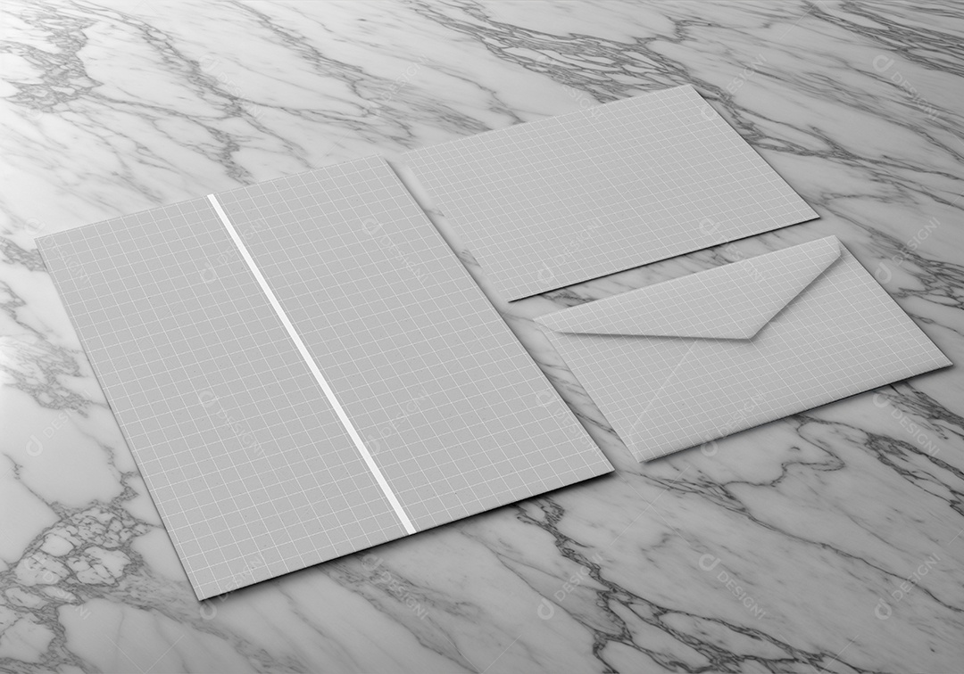 Mockup de Carta PSD Editável