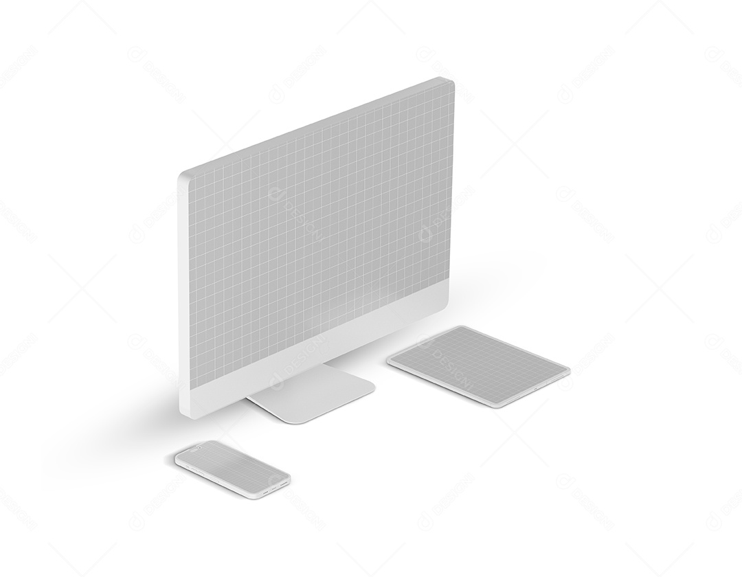 Computador Mockup PSD Editável