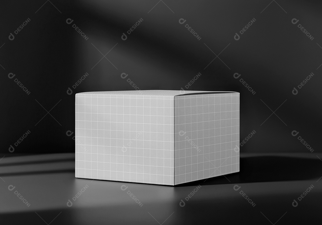 Caixa Mockup PSD Editável