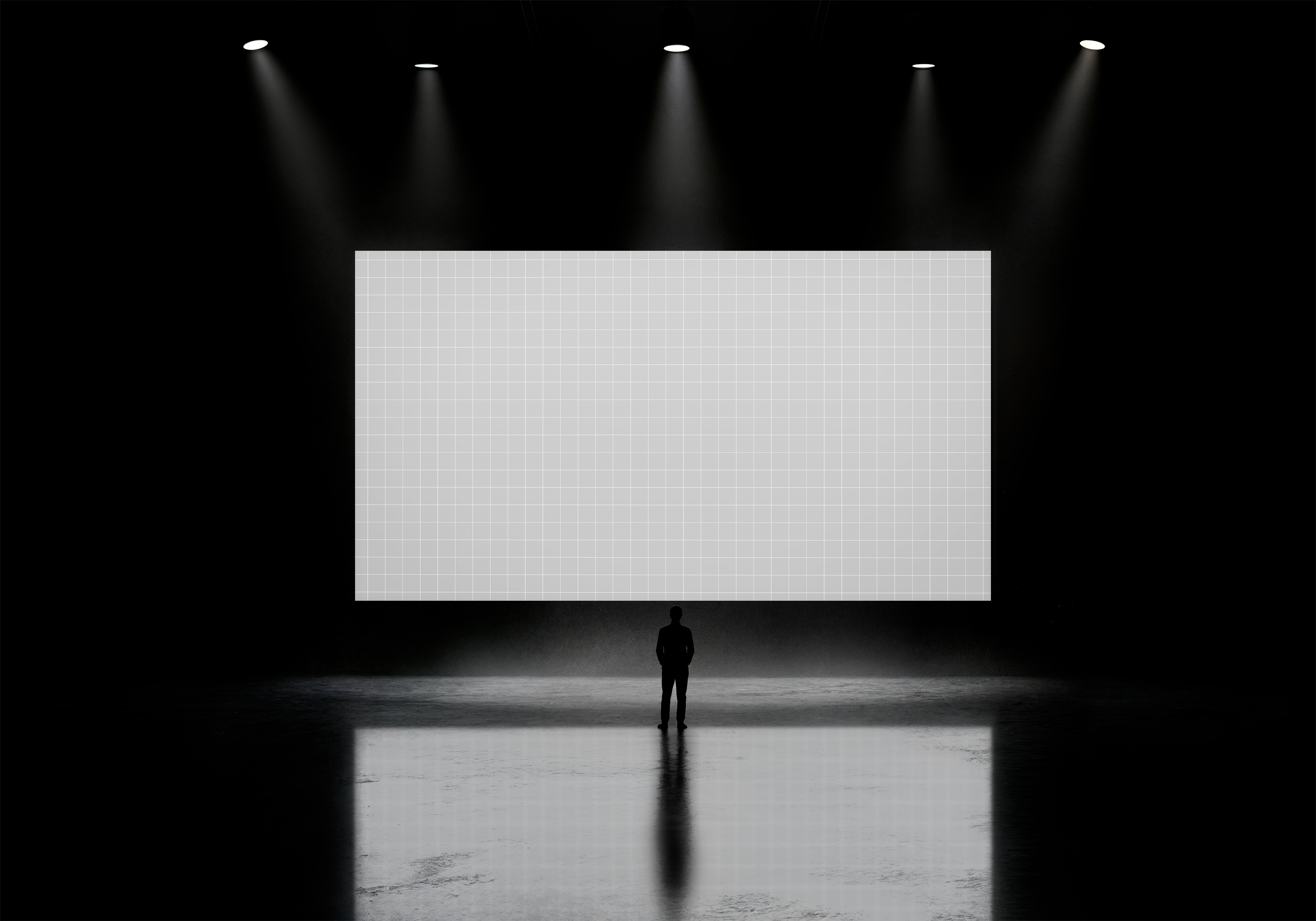 Telão Mockup PSD Editável