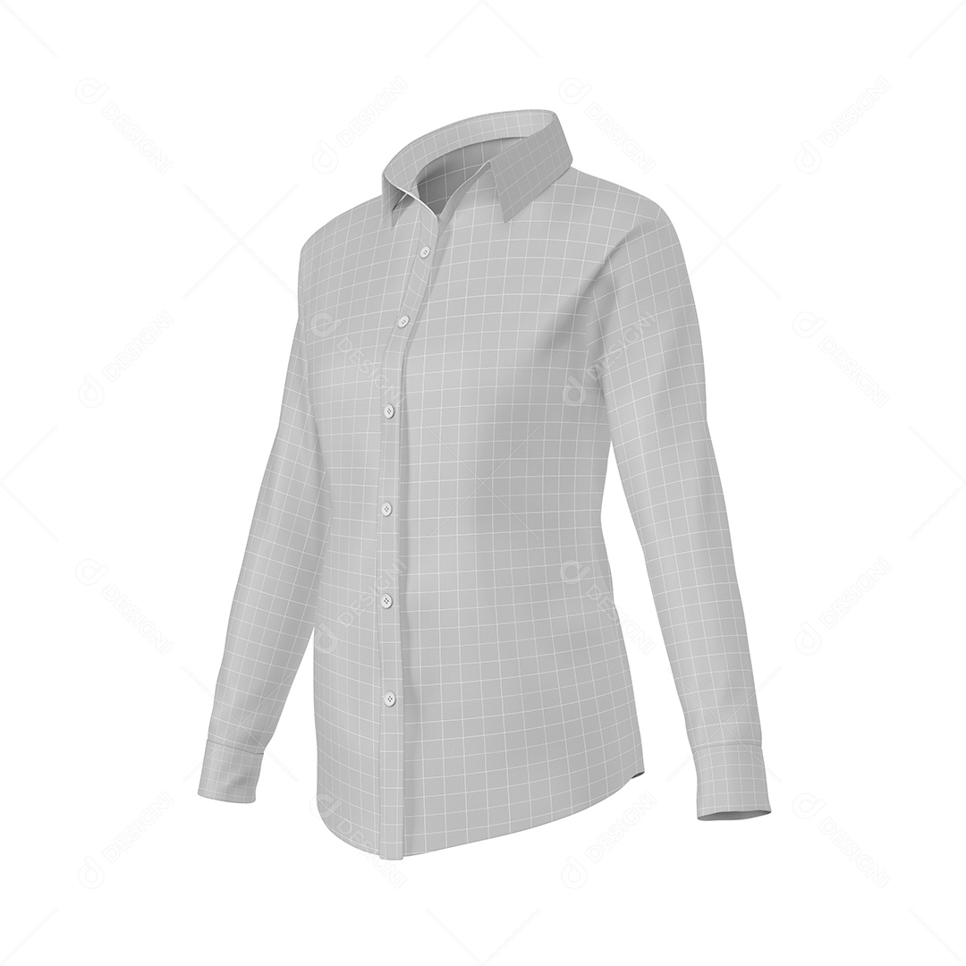 Camisa Mockup Manga Longa Vista Frente PSD